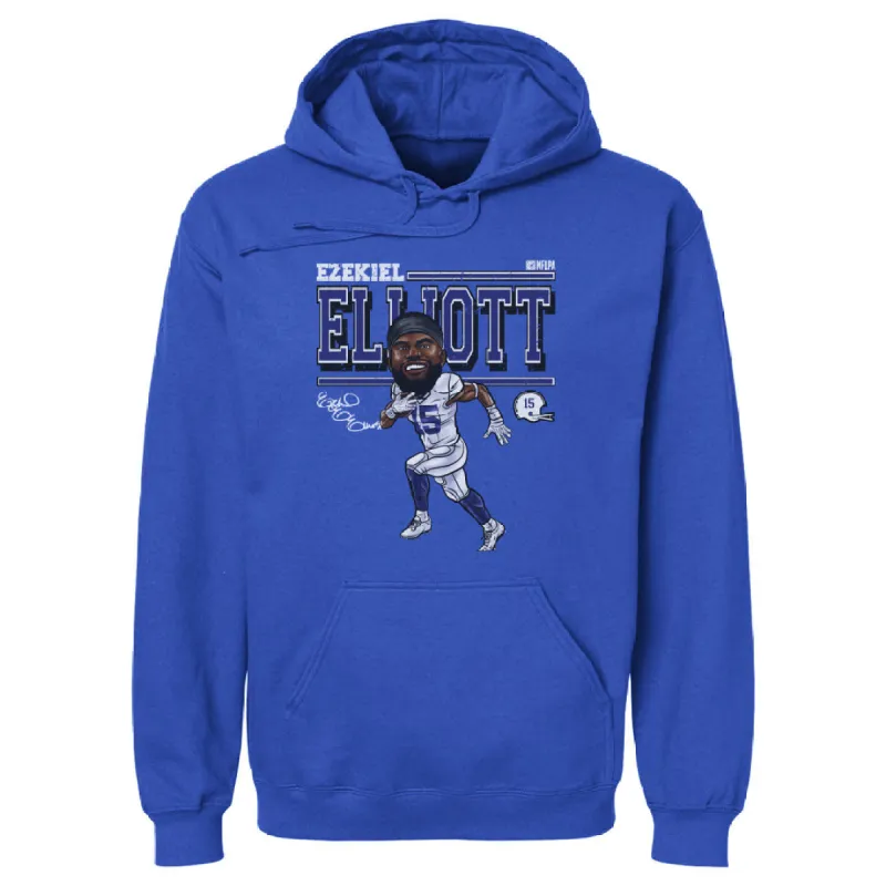 Ezekiel Elliott Dallas Cartoon WHT sold by 500 Level