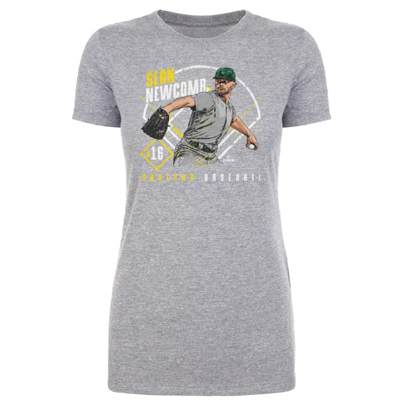 Sean Newcomb Oakland Ballpark WHT made by 500 Level