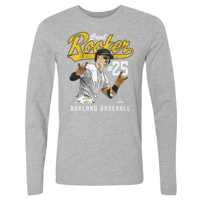 Brent Rooker Oakland Player Name WHT sold by 500 Level