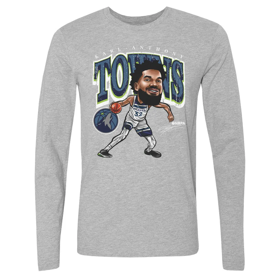 Karl-Anthony Towns Minnesota Timberwolves Cartoon NBA WHT sold by 500 Level