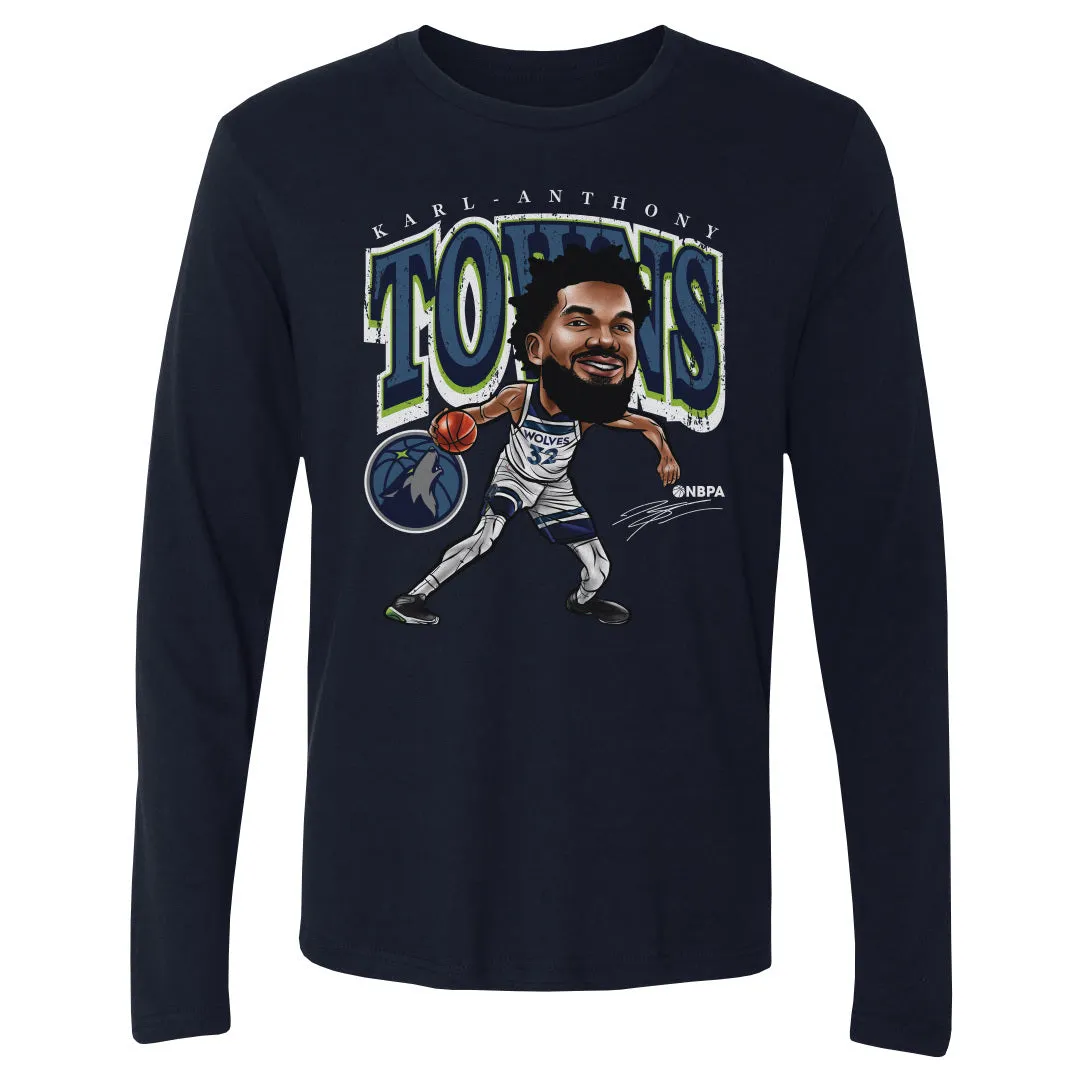 Karl-Anthony Towns Minnesota Timberwolves Cartoon NBA WHT sold by 500 Level product image thumbnail 2