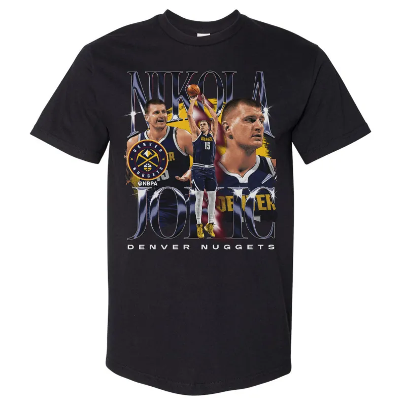 Nikola Jokic Denver Nuggets Vintage WHT made by 500 Level