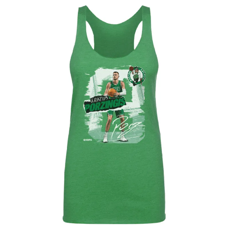 Kristaps Porzingis Boston Celtics Rough WHT sold by 500 Level