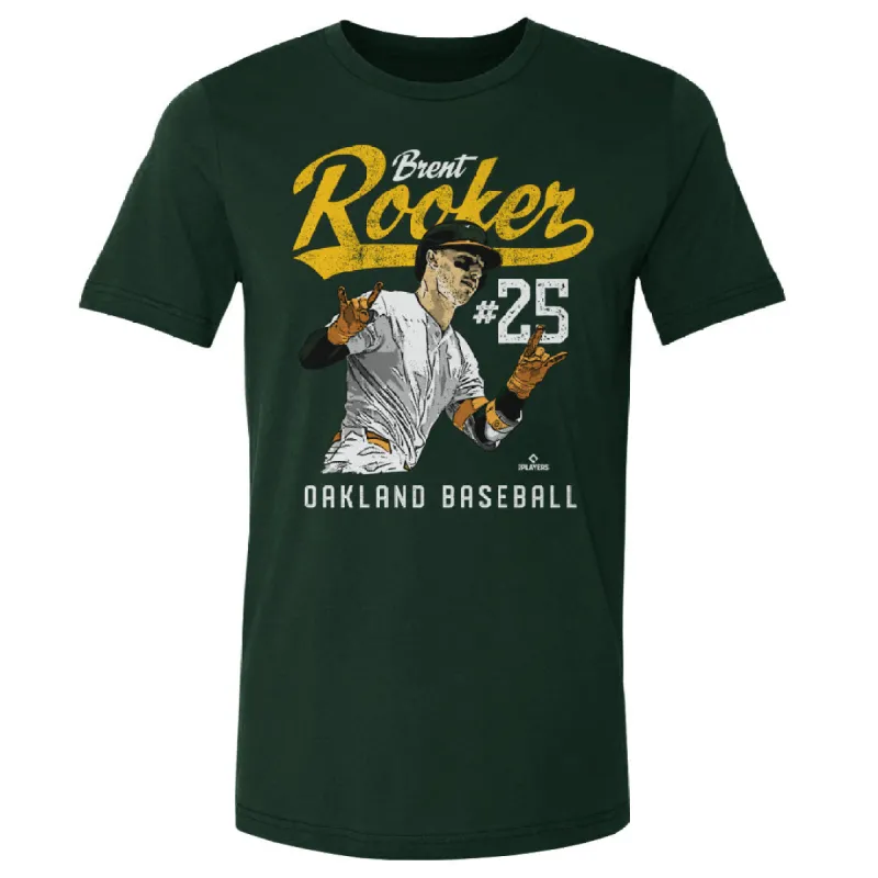 Brent Rooker Oakland Player Name WHT sold by 500 Level