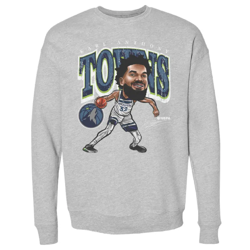 Karl-Anthony Towns Minnesota Timberwolves Cartoon NBA WHT sold by 500 Level