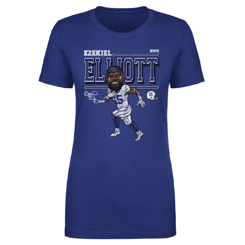 Ezekiel Elliott Dallas Cartoon WHT sold by 500 Level