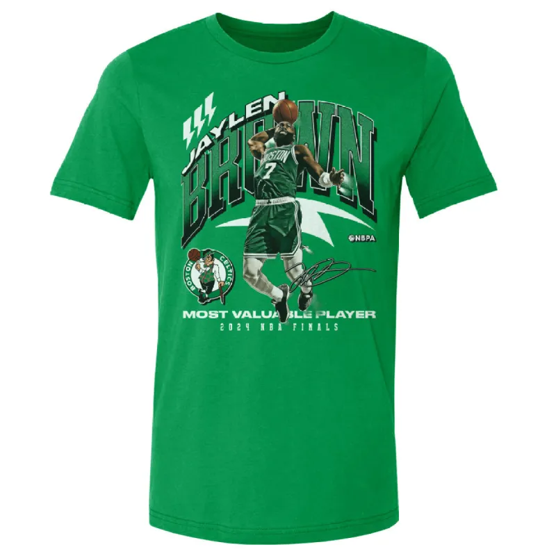 Jaylen Brown Boston Celtics 2024 NBA Finals MVP Award WHT sold by 500 Level