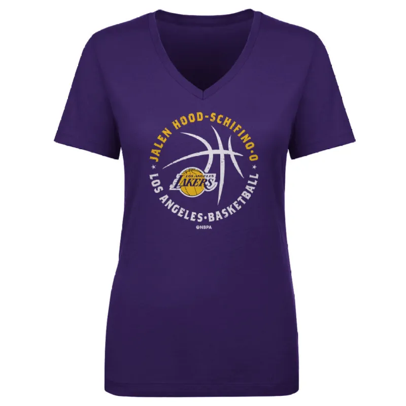 Jalen Hood-Schifino Los Angeles Lakers Player Ball WHT sold by 500 Level