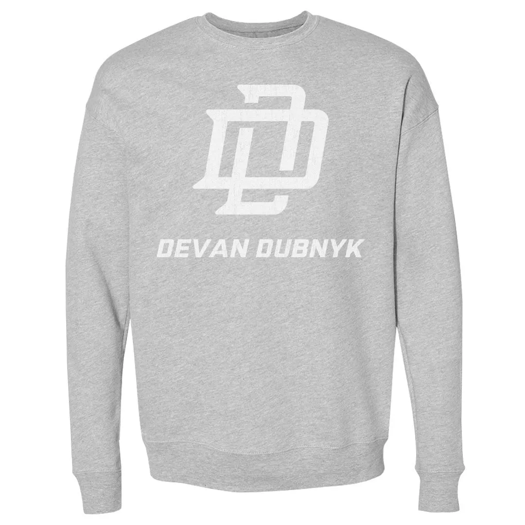 Devan Dubnyk Minnesota Logo WHT sold by 500 Level
