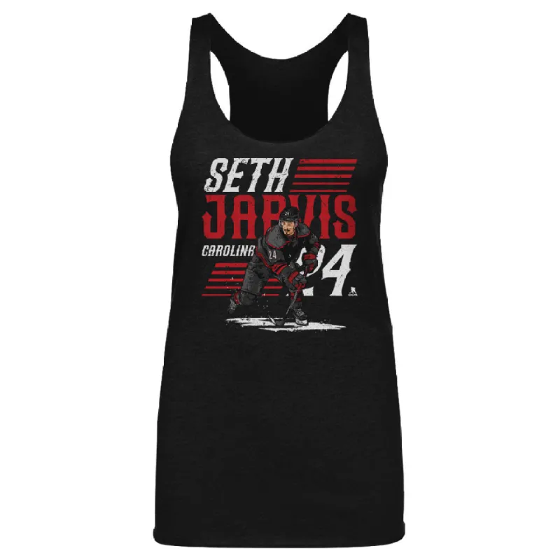 Seth Jarvis Carolina Player Name WHT sold by 500 Level