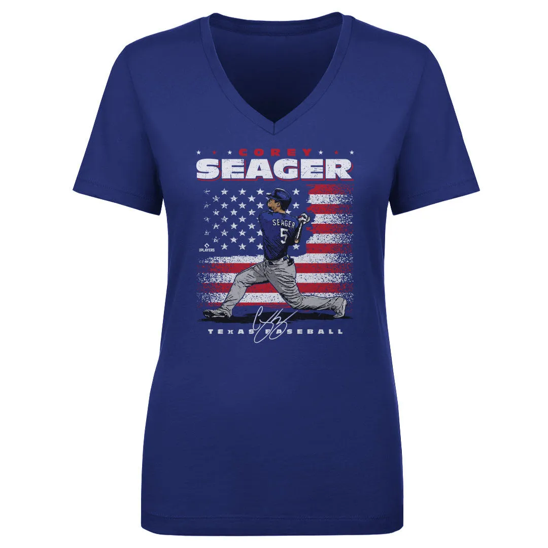 Corey Seager Texas American Flag WHT sold by 500 Level product image thumbnail 2