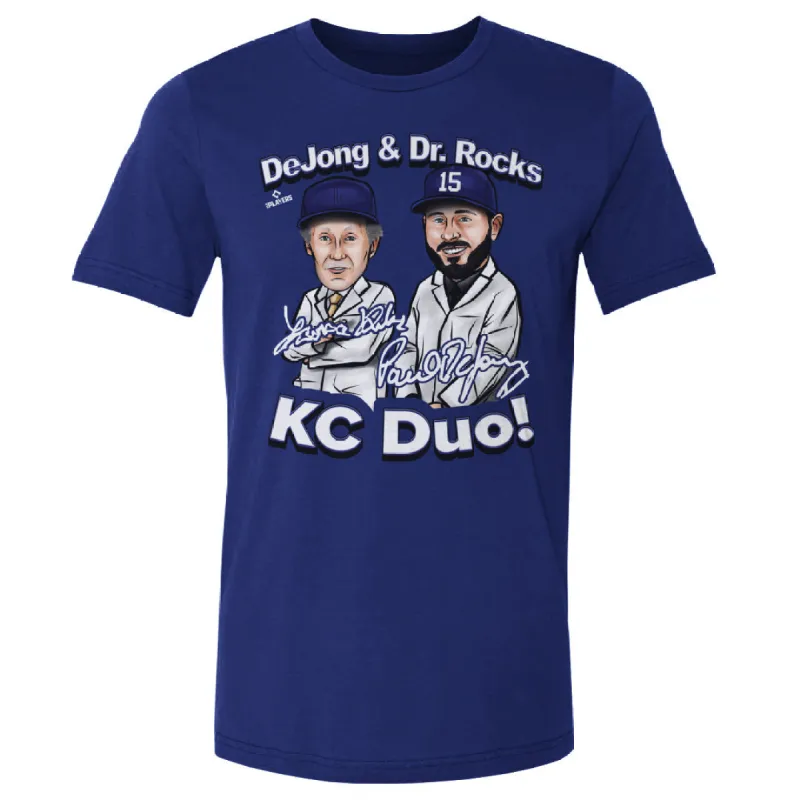 Paul DeJong & Dr. Rocks Kansas City Cartoon WHT sold by 500 Level
