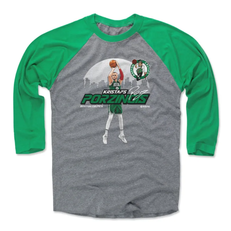 Kristaps Porzingis Boston Celtics Skyline WHT sold by 500 Level