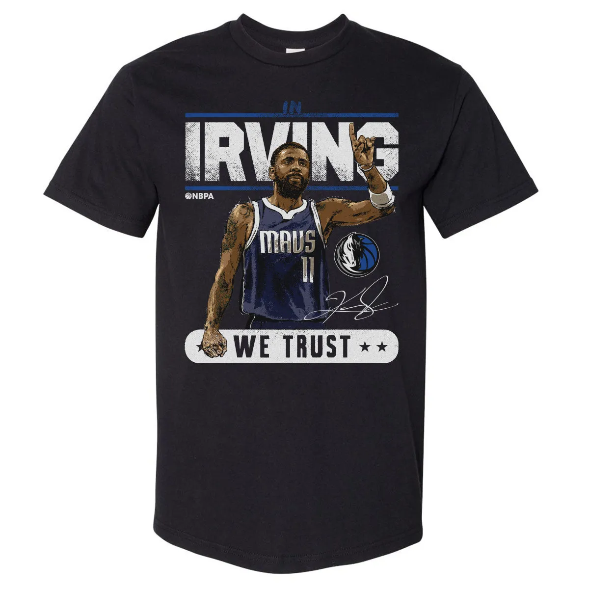 Kyrie Irving Dallas Mavericks Trust WHT sold by 500 Level