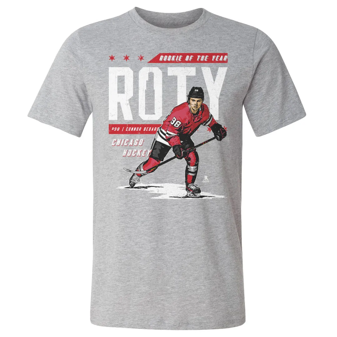Connor Bedard Chicago Rookie Of The Year WHT sold by 500 Level