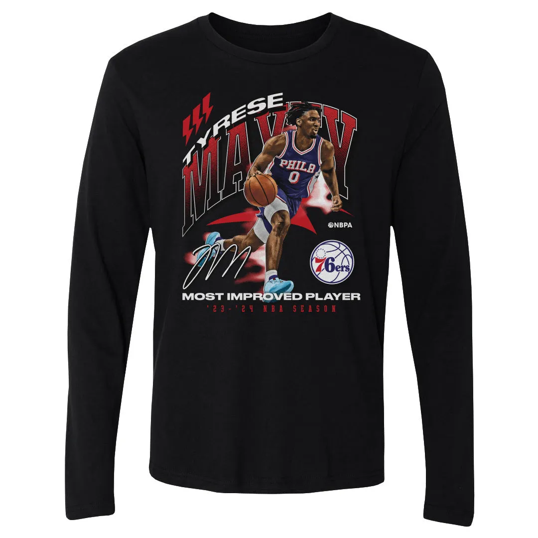 Tyrese Maxey Philadelphia 76ers 2024 NBA Most Improved Award WHT sold by 500 Level product image thumbnail 2
