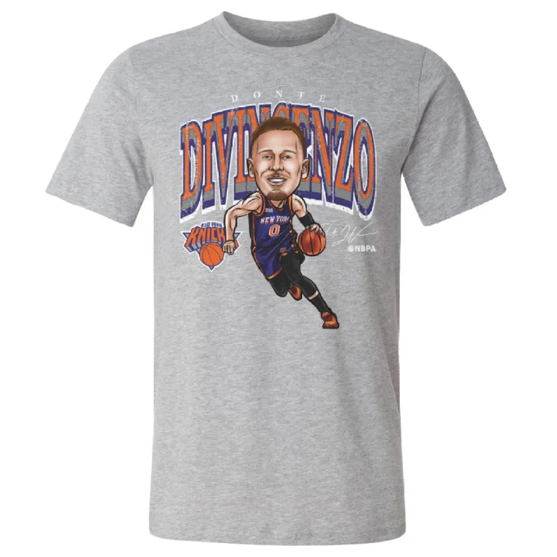 Donte DiVincenzo New York Knicks Cartoon WHT sold by 500 Level