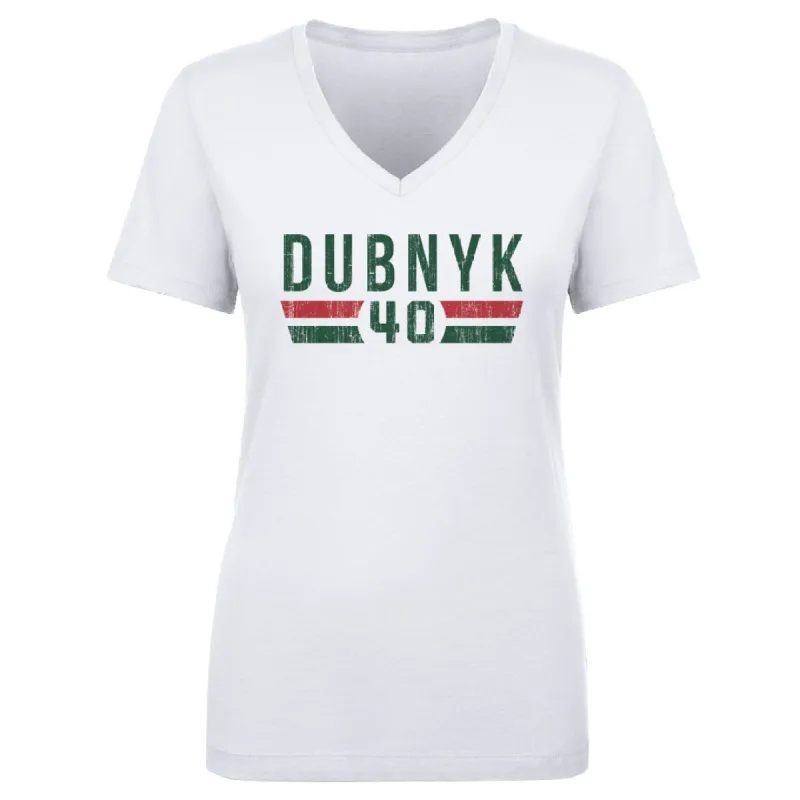 Devan Dubnyk Minnesota Font sold by 500 Level