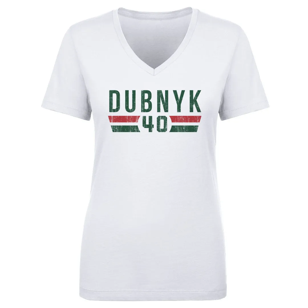 Devan Dubnyk Minnesota Font sold by 500 Level