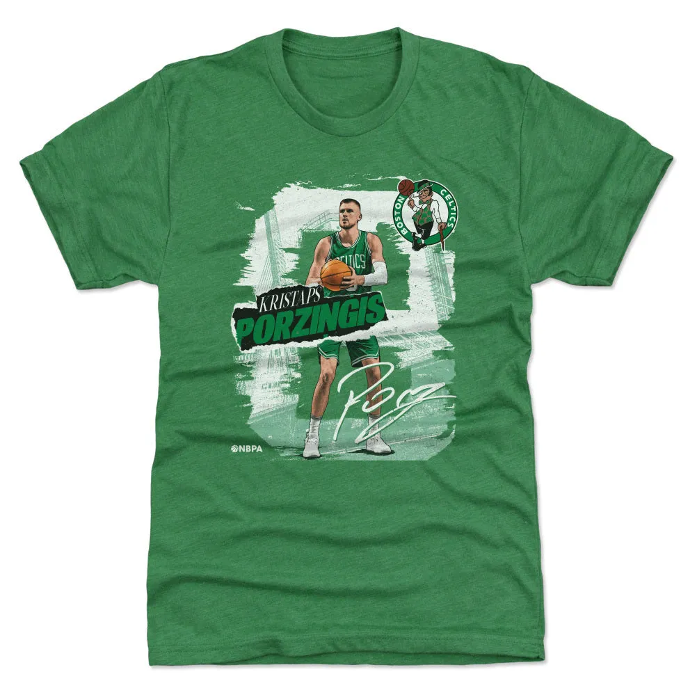 Kristaps Porzingis Boston Celtics Rough WHT sold by 500 Level product image thumbnail 3