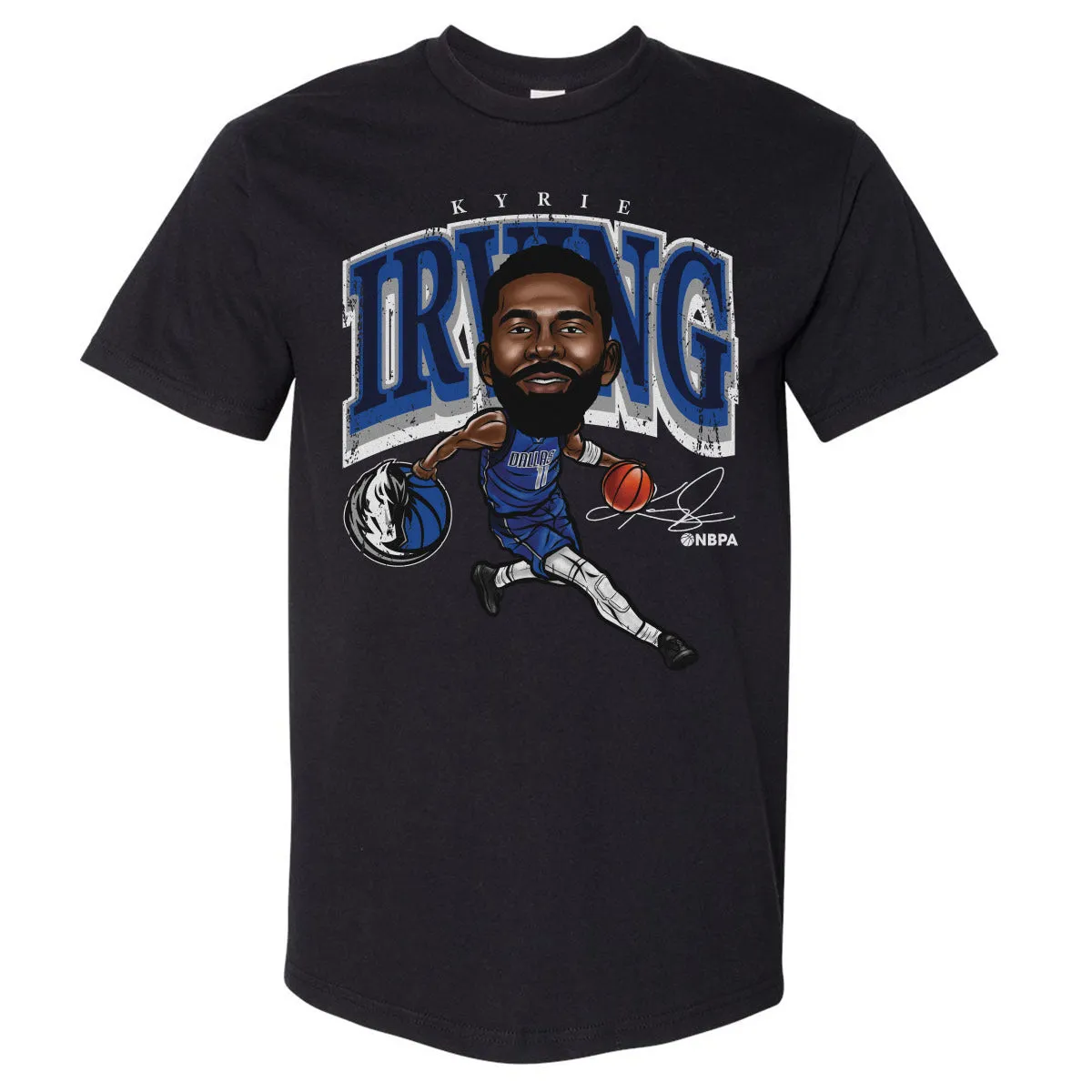Kyrie Irving Dallas Mavericks Cartoon WHT sold by 500 Level