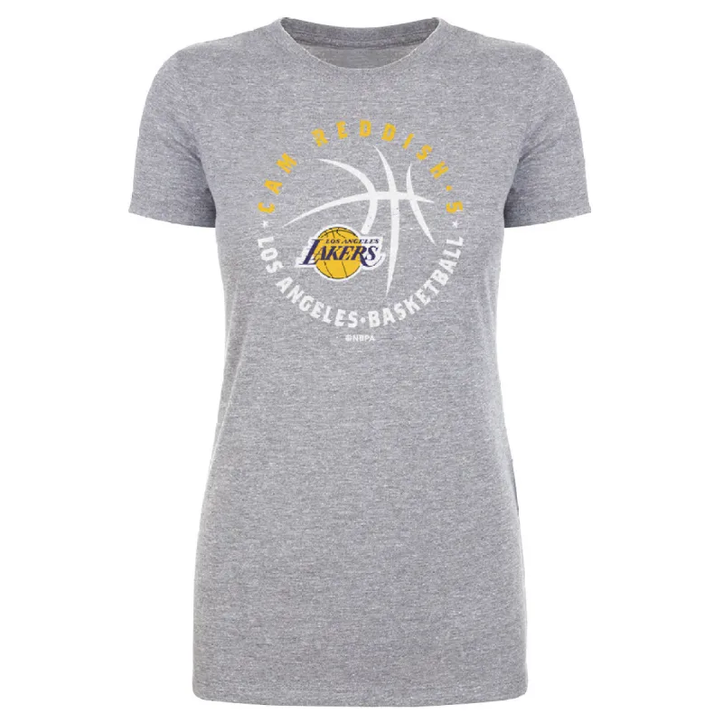 Cam Reddish Los Angeles Lakers Player Ball WHT sold by 500 Level