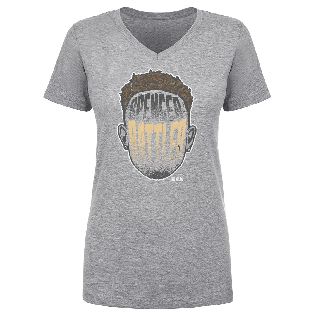 Spencer Rattler New Orleans Player Silhouette WHT sold by 500 Level