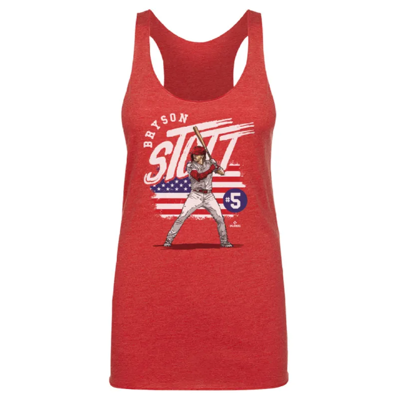 Bryson Stott Philadelphia American Flag WHT sold by 500 Level