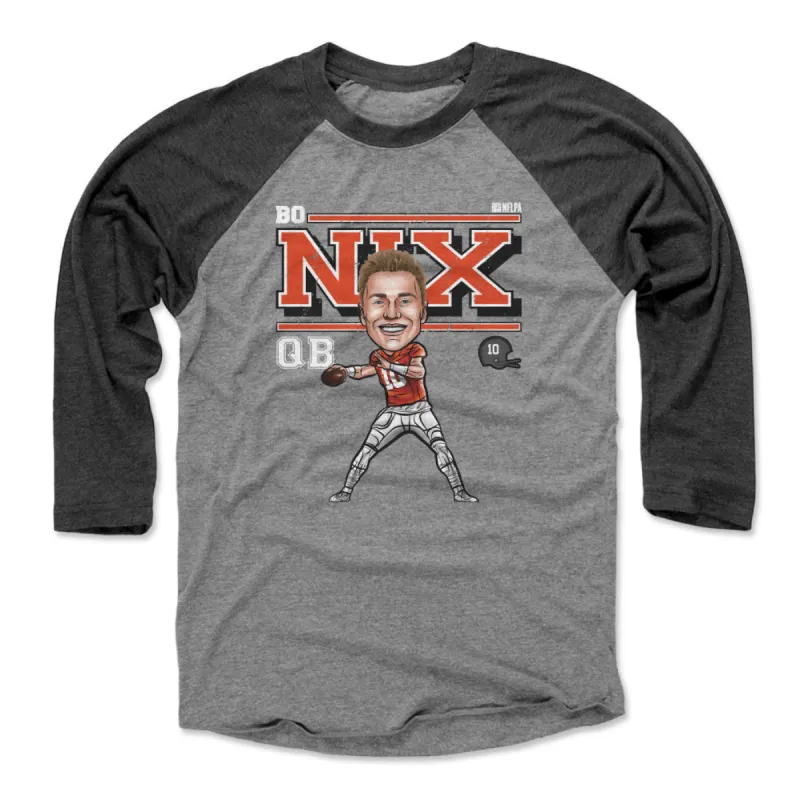 Bo Nix Denver Cartoon WHT sold by 500 Level