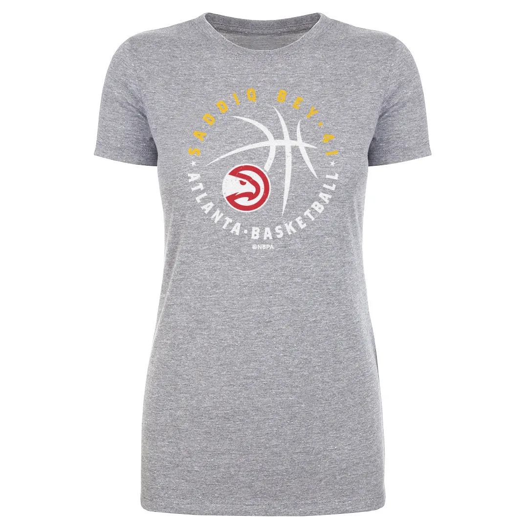 Saddiq Bey Atlanta Hawks Player Ball WHT sold by 500 Level product image thumbnail 3