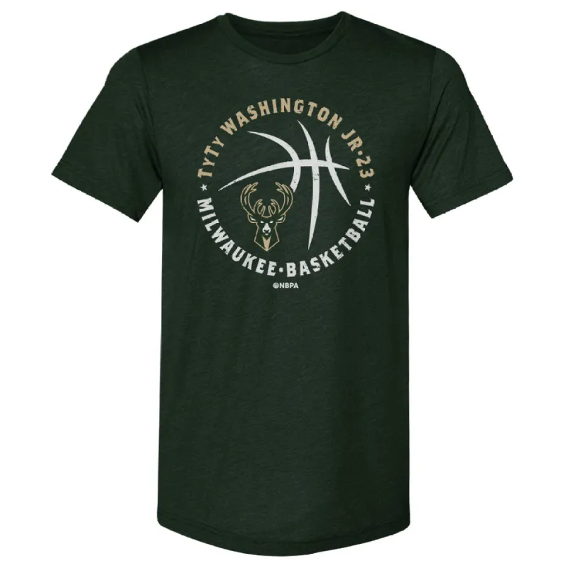 TyTy Washington Jr. Milwaukee Bucks Player Ball WHT sold by 500 Level