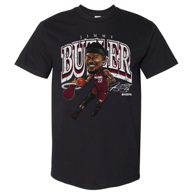 Jimmy Butler Miami Heat Cartoon WHT sold by 500 Level