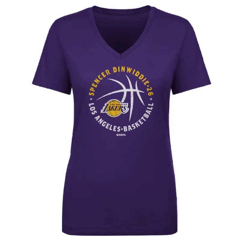 Spencer Dinwiddie Los Angeles Lakers Player Ball WHT sold by 500 Level