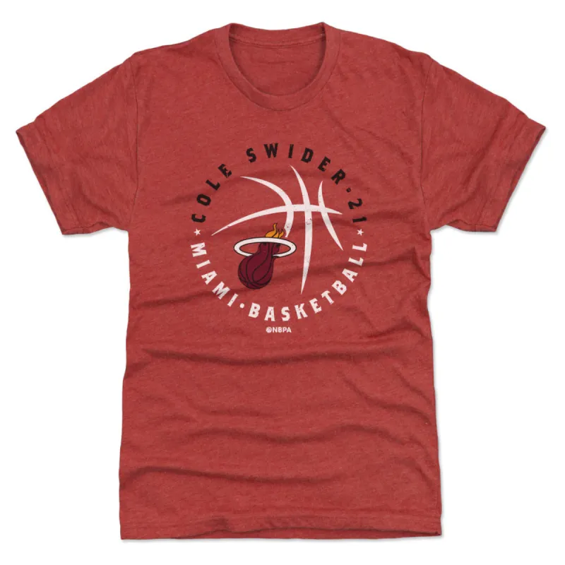 Cole Swider Miami Heat Player Ball WHT sold by 500 Level
