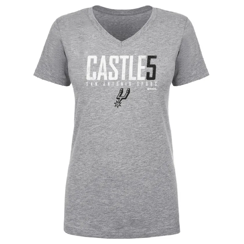 Stephon Castle San Antonio Spurs Elite WHT sold by 500 Level