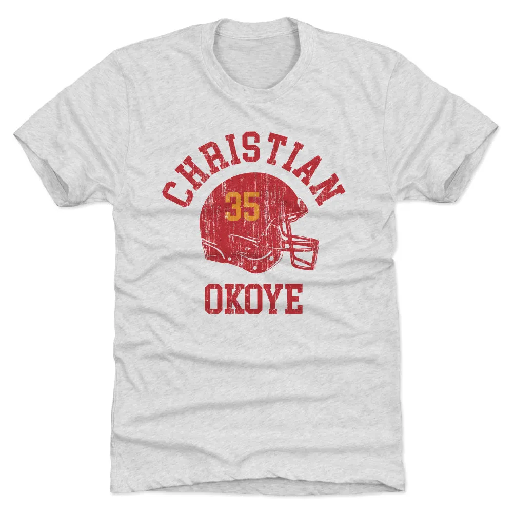 Christian Okoye Kansas City Helmet Font sold by 500 Level