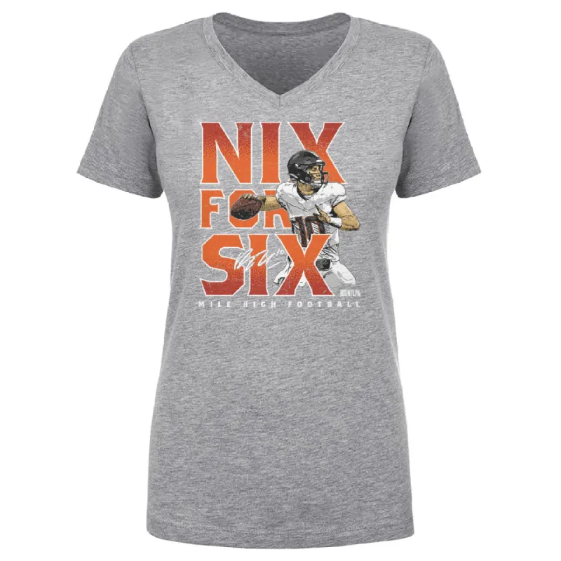 Bo Nix Denver Nix For Six WHT sold by 500 Level