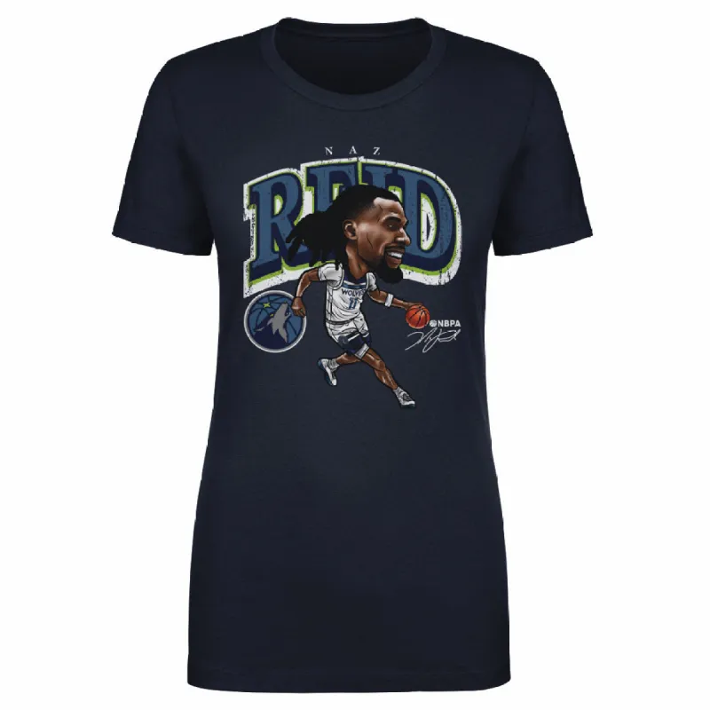 Naz Reid Minnesota Timberwolves Cartoon WHT sold by 500 Level