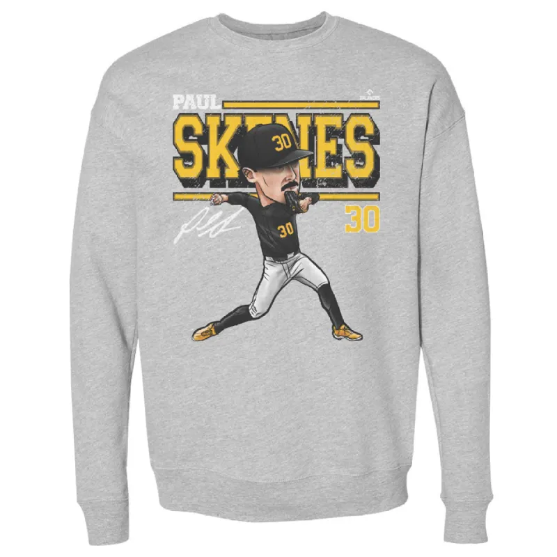 Paul Skenes Pittsburgh Cartoon WHT sold by 500 Level