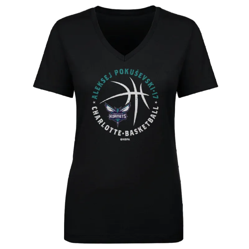 Aleksej Pokusevski Charlotte Hornets Player Ball WHT sold by 500 Level