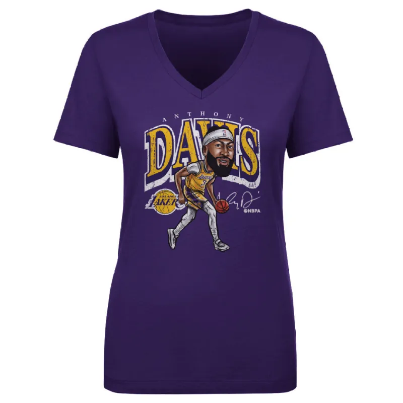 Anthony Davis Los Angeles Lakers Cartoon WHT sold by 500 Level