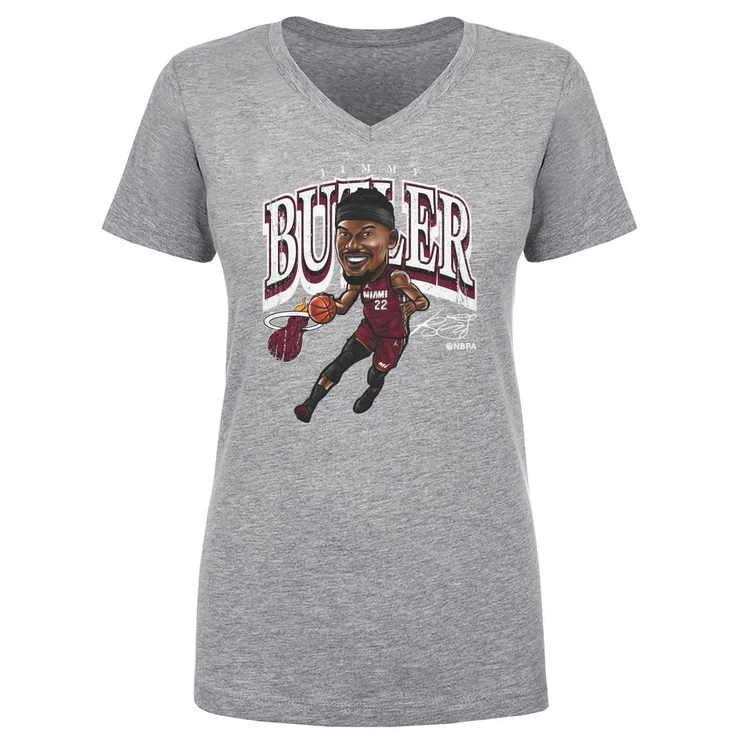 Jimmy Butler Miami Heat Cartoon WHT sold by 500 Level