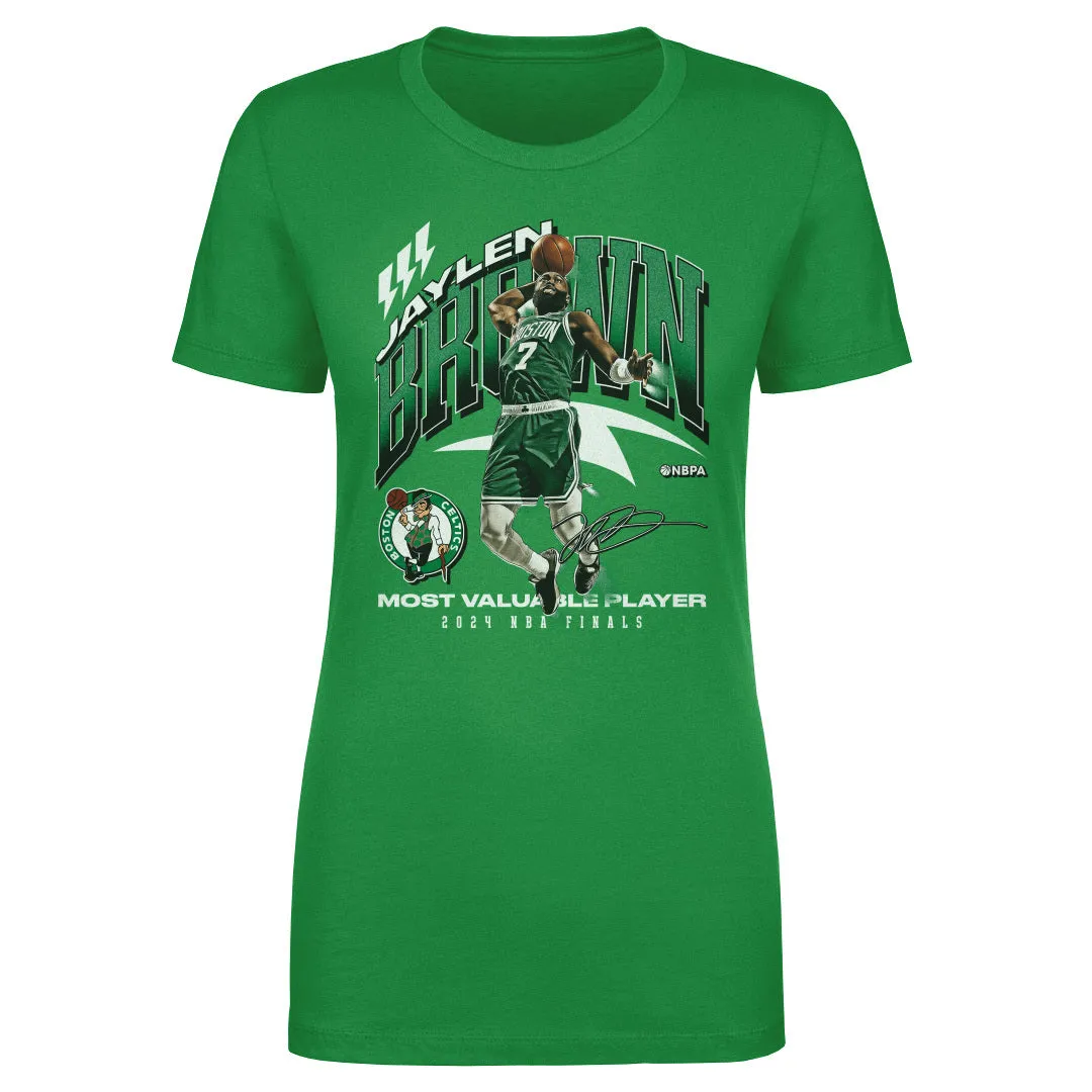 Jaylen Brown Boston Celtics 2024 NBA Finals MVP Award WHT sold by 500 Level