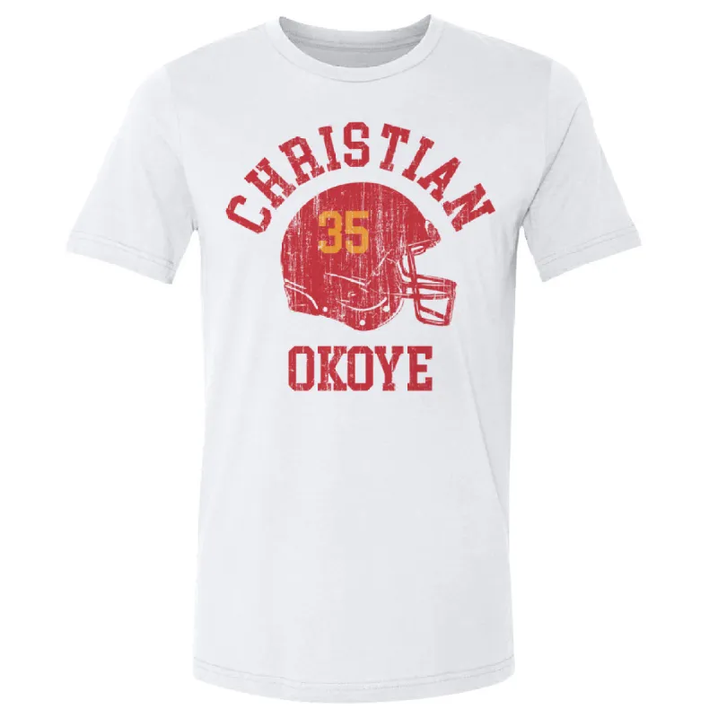 Christian Okoye Kansas City Helmet Font sold by 500 Level