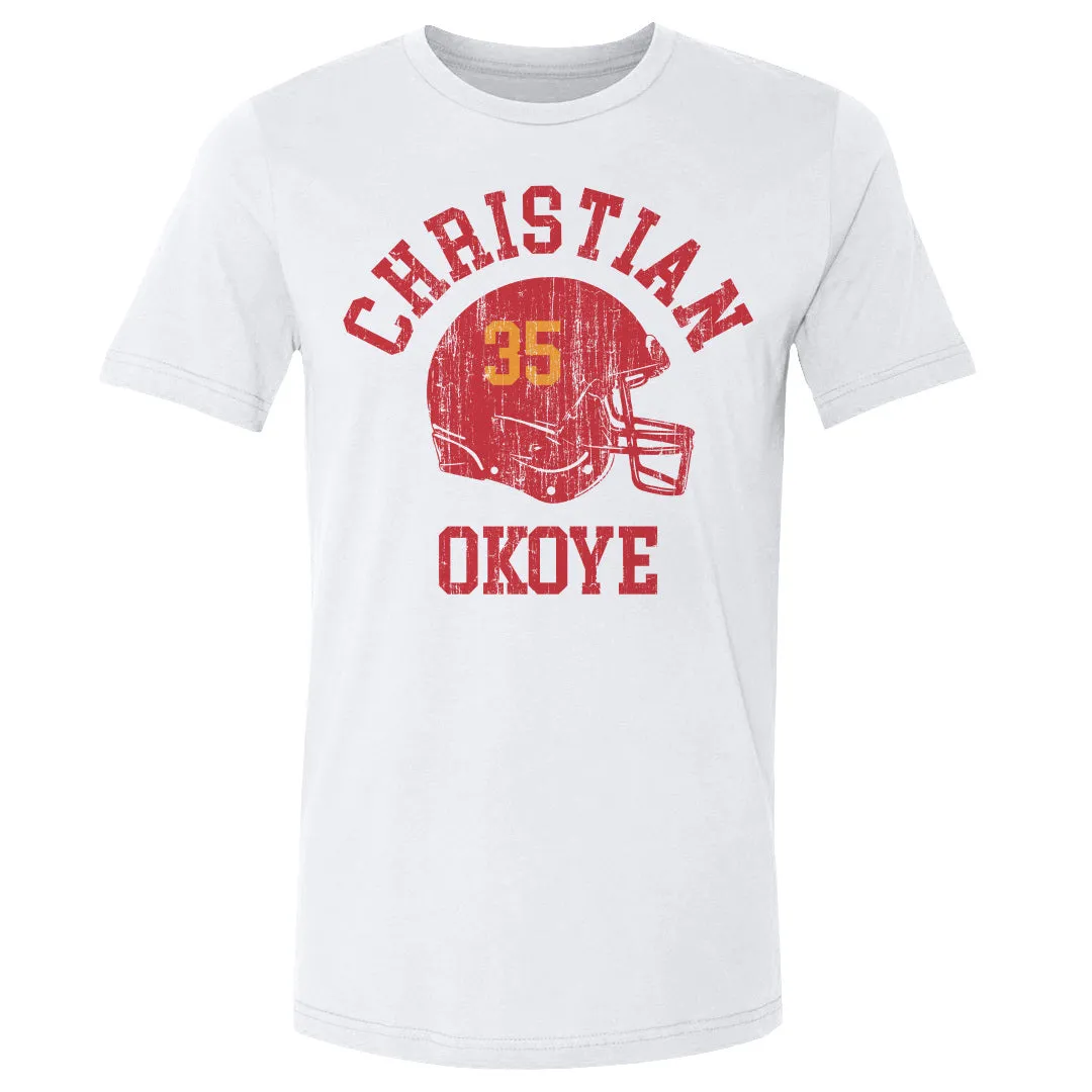 Christian Okoye Kansas City Helmet Font sold by 500 Level