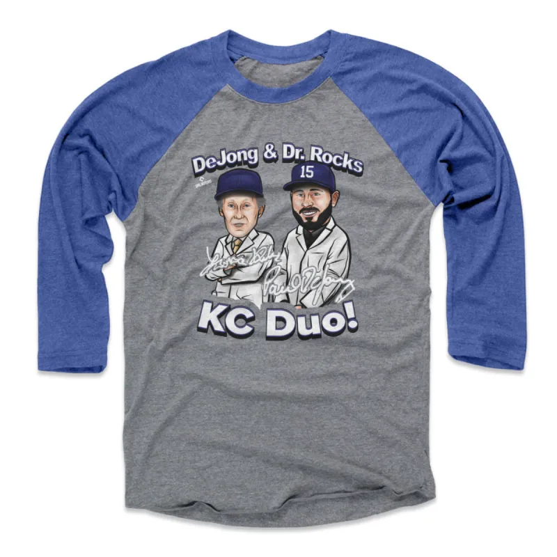 Paul DeJong & Dr. Rocks Kansas City Cartoon WHT sold by 500 Level