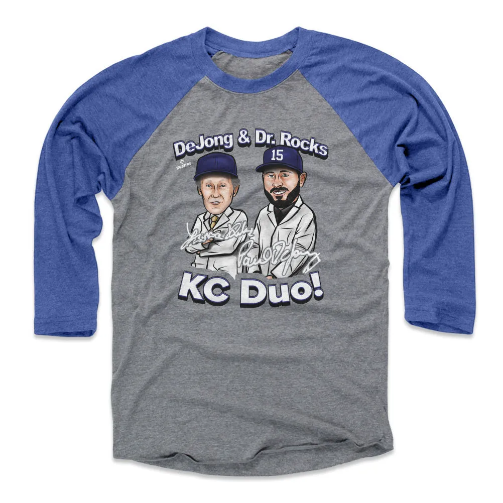 Paul DeJong & Dr. Rocks Kansas City Cartoon WHT sold by 500 Level