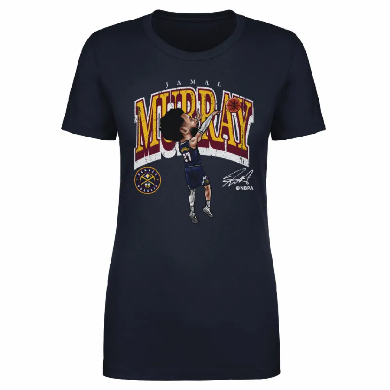 Jamal Murray Denver Nuggets Cartoon WHT sold by 500 Level