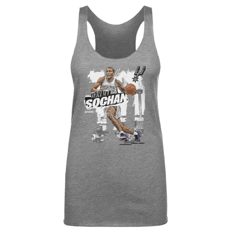 Jeremy Sochan San Antonio Spurs Rough WHT sold by 500 Level