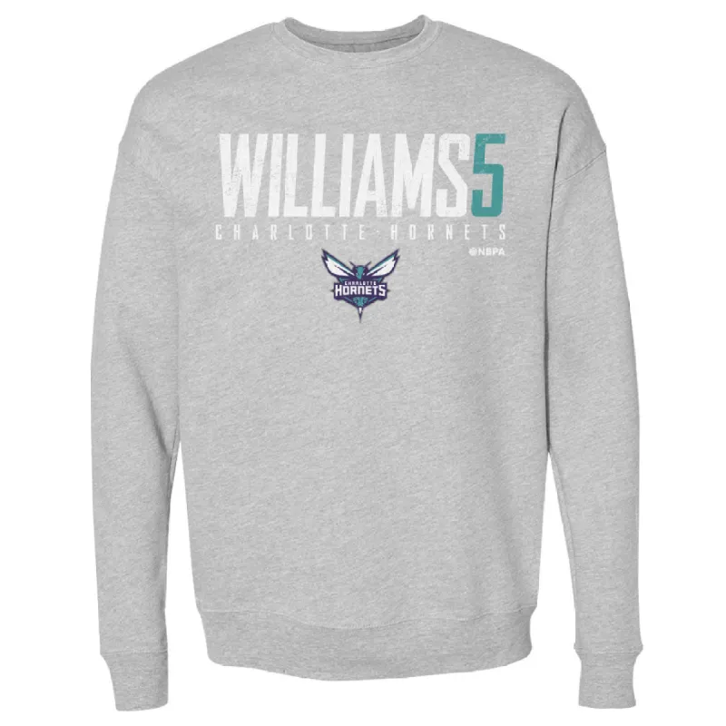 Mark Williams Charlotte Hornets Elite WHT sold by 500 Level